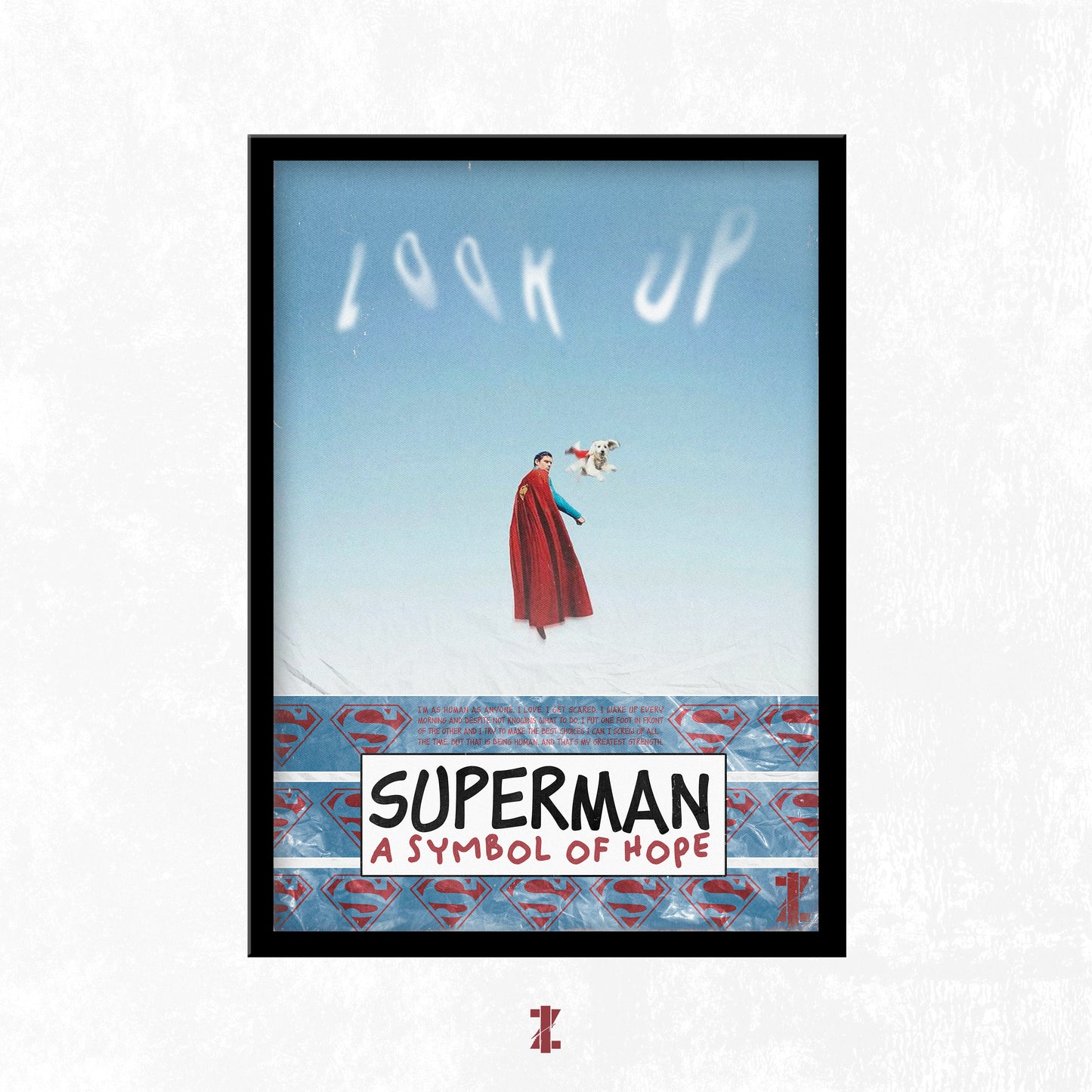 Superman A Symbol Of Hope (A3 Poster, Multicolour)