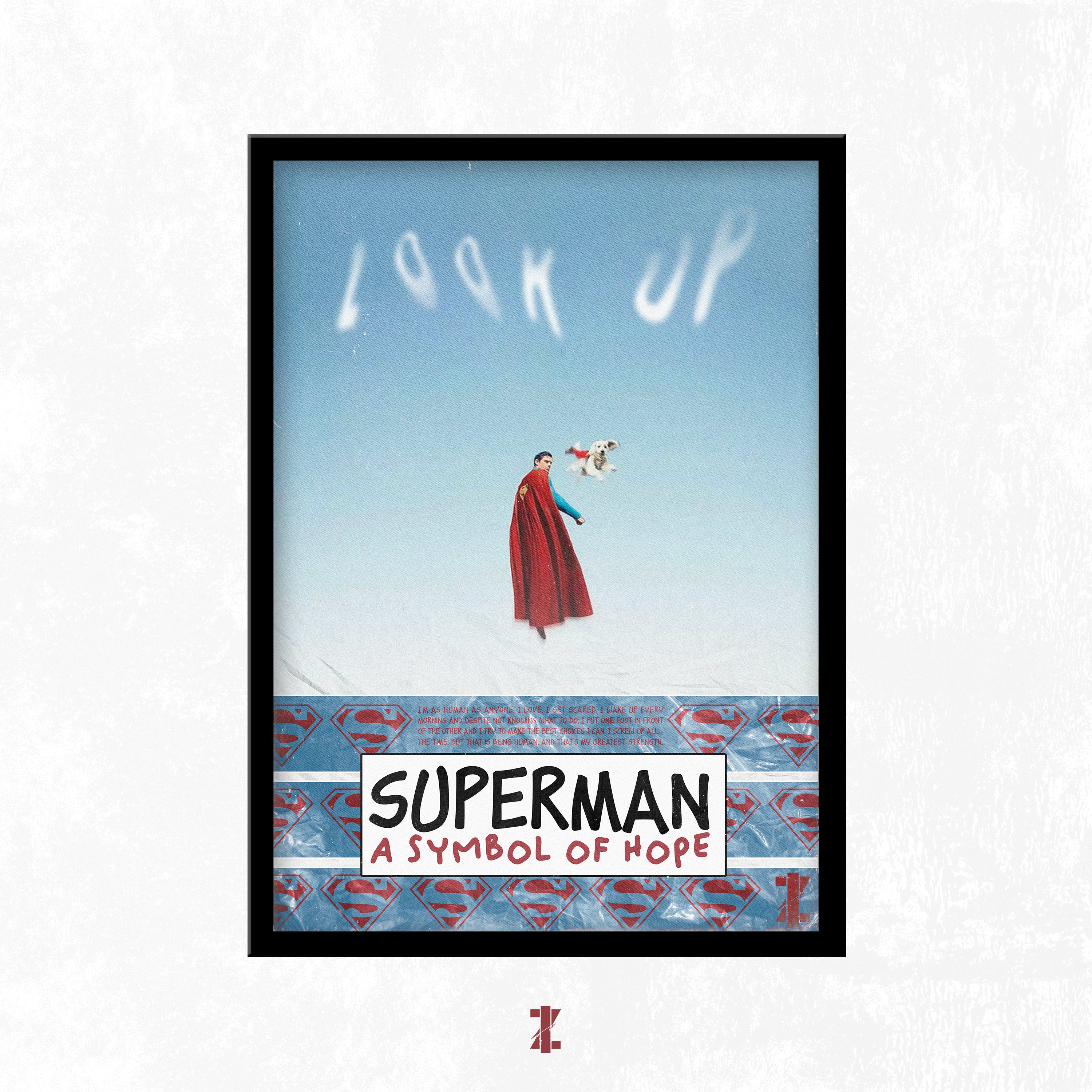 Superman A Symbol Of Hope (A3 Poster, Multicolour)