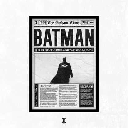Batman A Symbol Of Hope? (A3 Poster, Monochrome Colour)