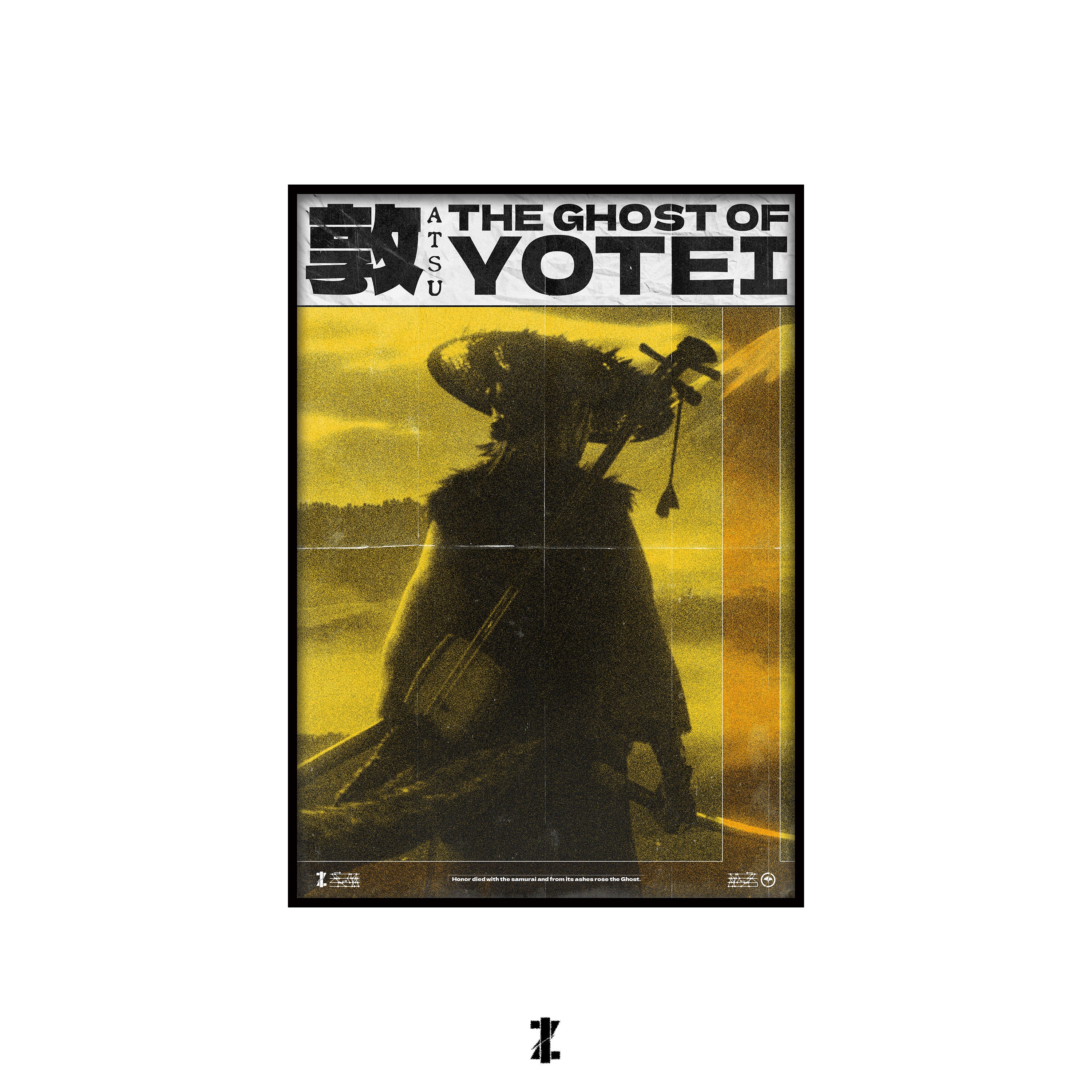 Ghost of Yotei (A3 Poster, Monochrome & Multicolour Colour)