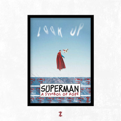Superman A Symbol Of Hope (A3 Poster, Multicolour)