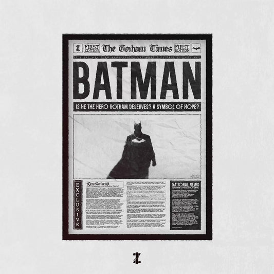 Batman A Symbol Of Hope? (A3 Poster, Monochrome Colour)