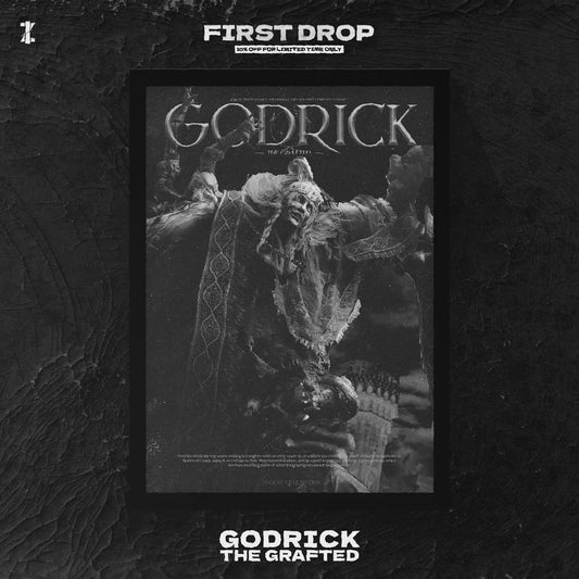 Godrick The Grafted - ELDEN RING (A3 Poster,Monochrome Colour)